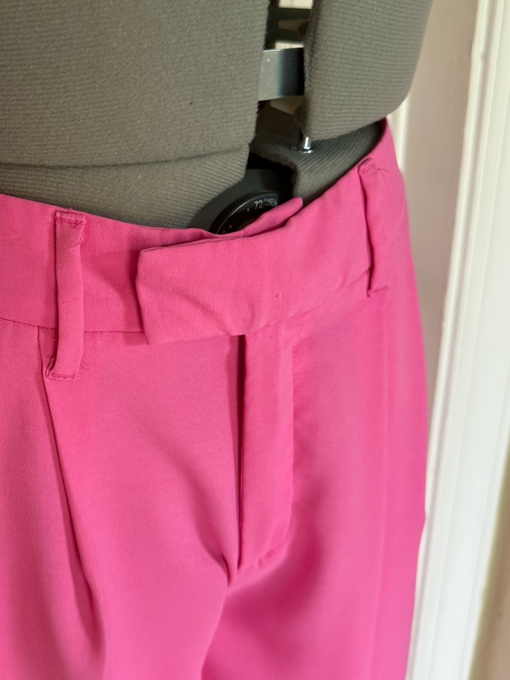 Bubblegum pink wide leg trouser - Picture 3 of 9